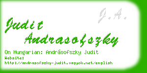 judit andrasofszky business card