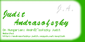 judit andrasofszky business card